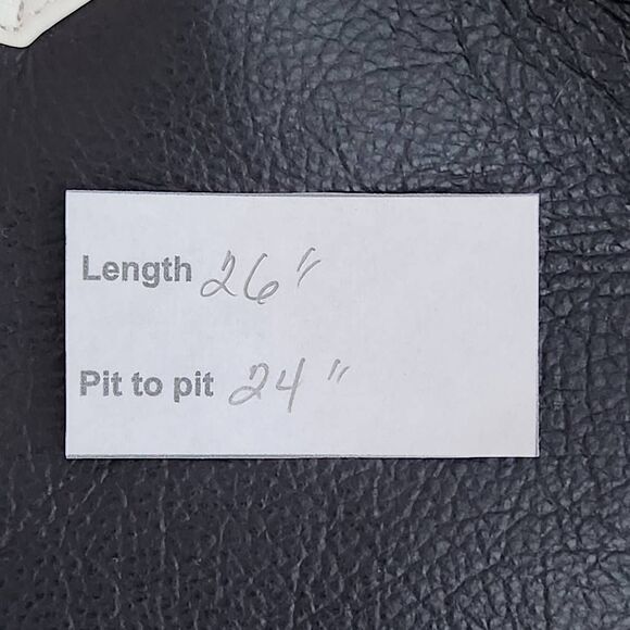 Azalea Wang Oversized Black Faux Leather Vest with Sherpa Lining NWOT One Size - Picture 12 of 12